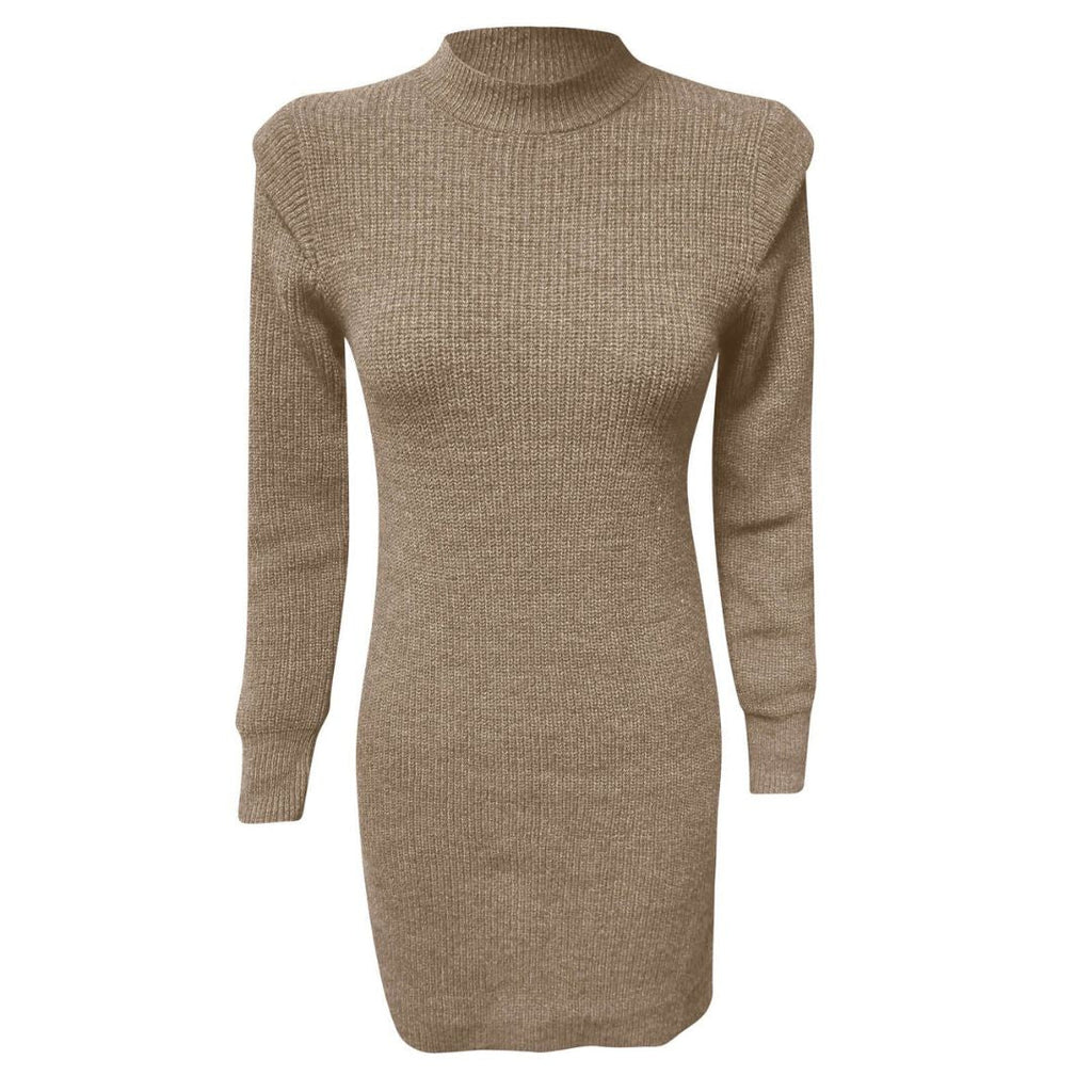 Elena - Damen Elegantes Langarm Kleid