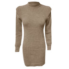Elena - Damen Elegantes Langarm Kleid