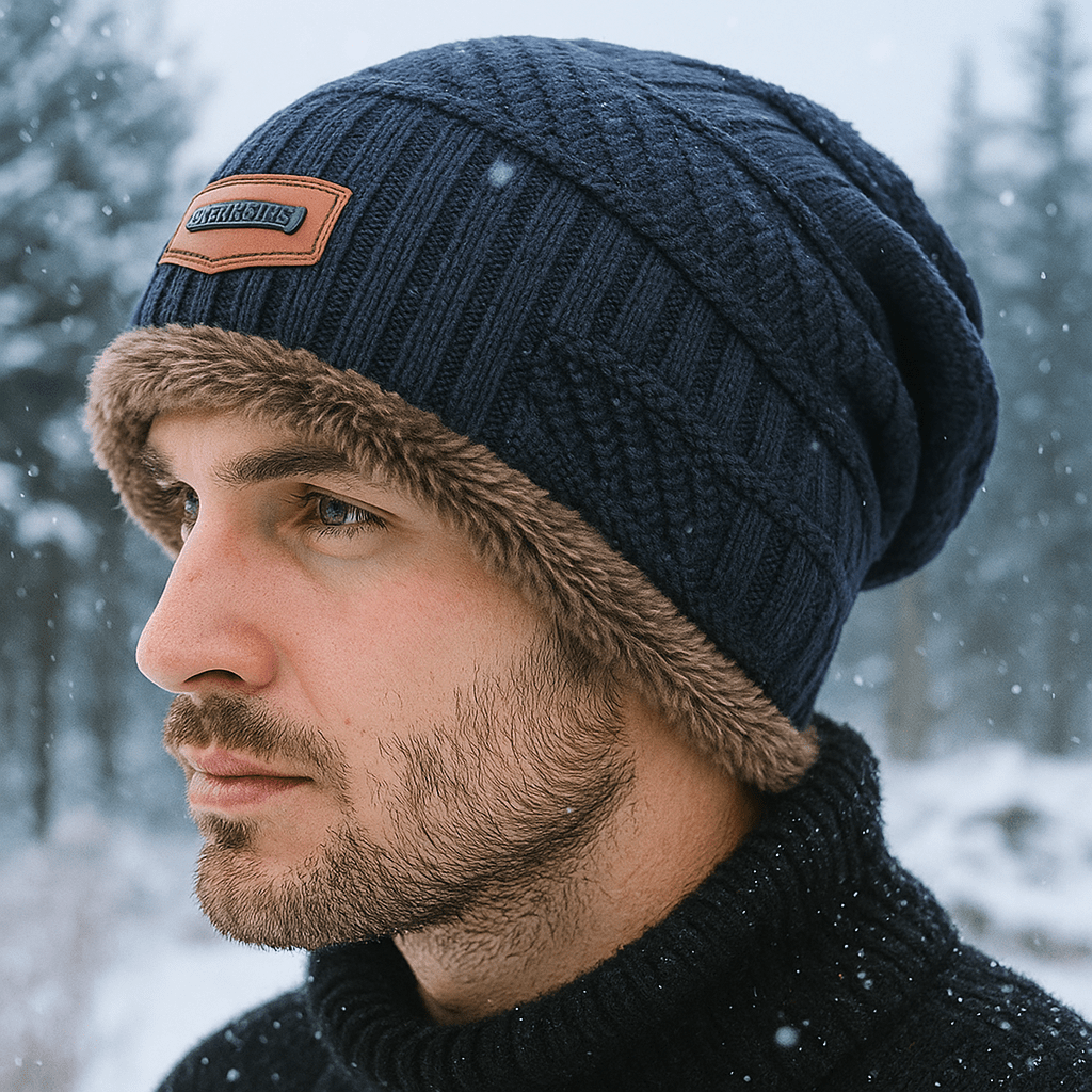 Unisex Beanie mit Doppelmantel-Effekt - Taelion