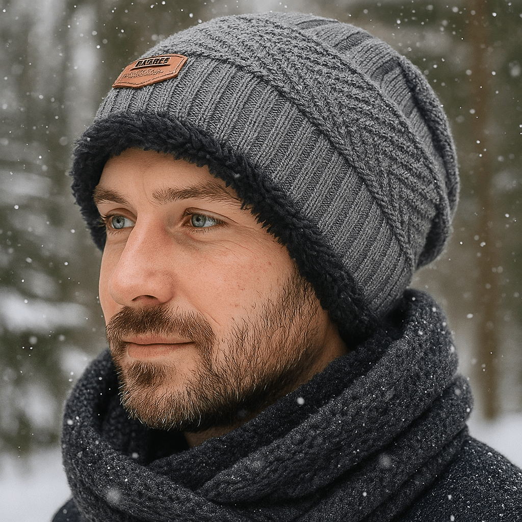 Unisex Beanie mit Doppelmantel-Effekt - Taelion