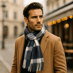 Herrenschal aus warmer und klassischer Mischung - Emeric