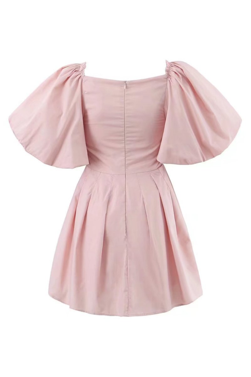 Lydia - Minikleid mit Schleife und Puffärmeln
