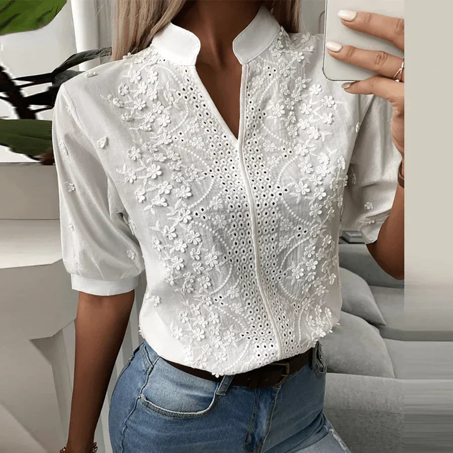 Elena Spitzenbluse Damen – Raffiniert und Romantisch