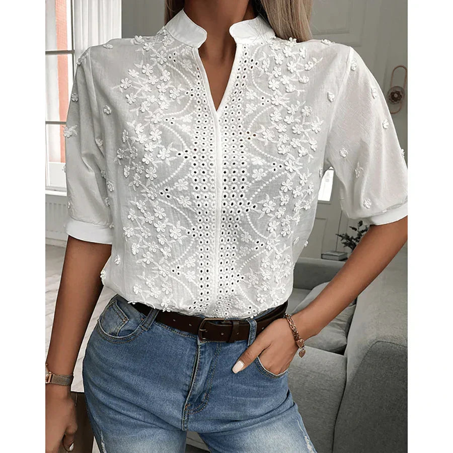 Elena Spitzenbluse Damen – Raffiniert und Romantisch
