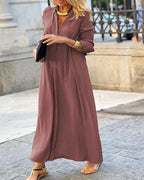 Ilva - Stylisches langarmiges Kleid für den Herbst