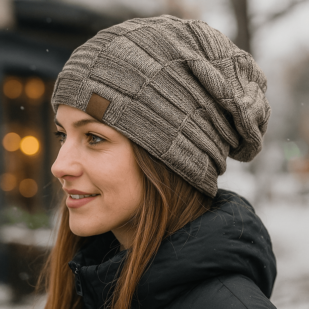Unisex Thermomütze mit Strickeffekt - Mevall