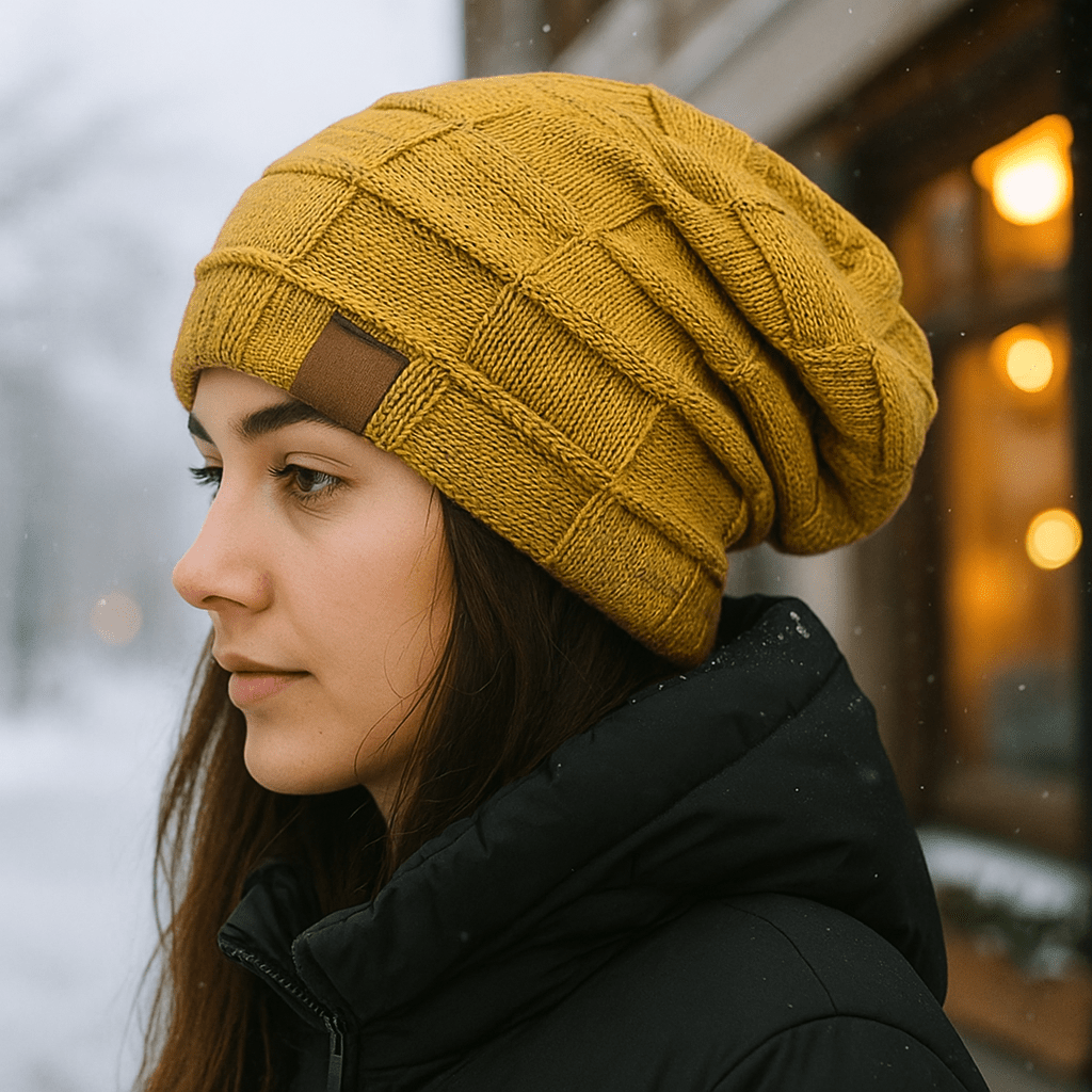 Unisex Thermomütze mit Strickeffekt - Mevall