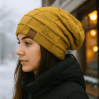 Unisex Thermomütze mit Strickeffekt - Mevall