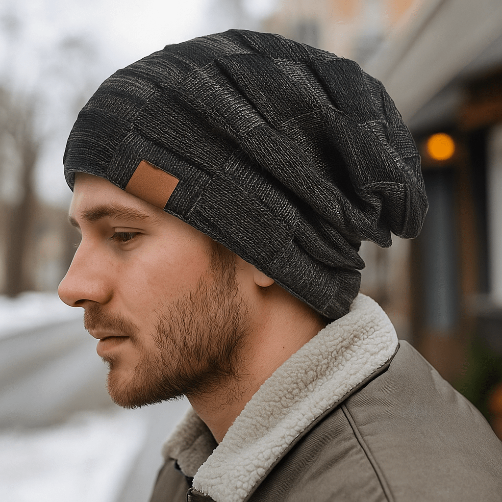 Unisex Thermomütze mit Strickeffekt - Mevall
