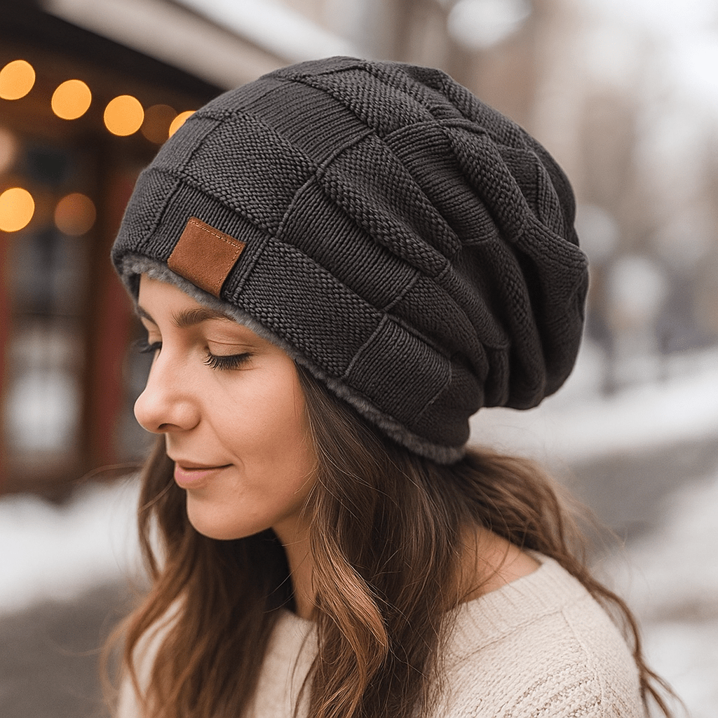 Unisex Thermomütze mit Strickeffekt - Mevall