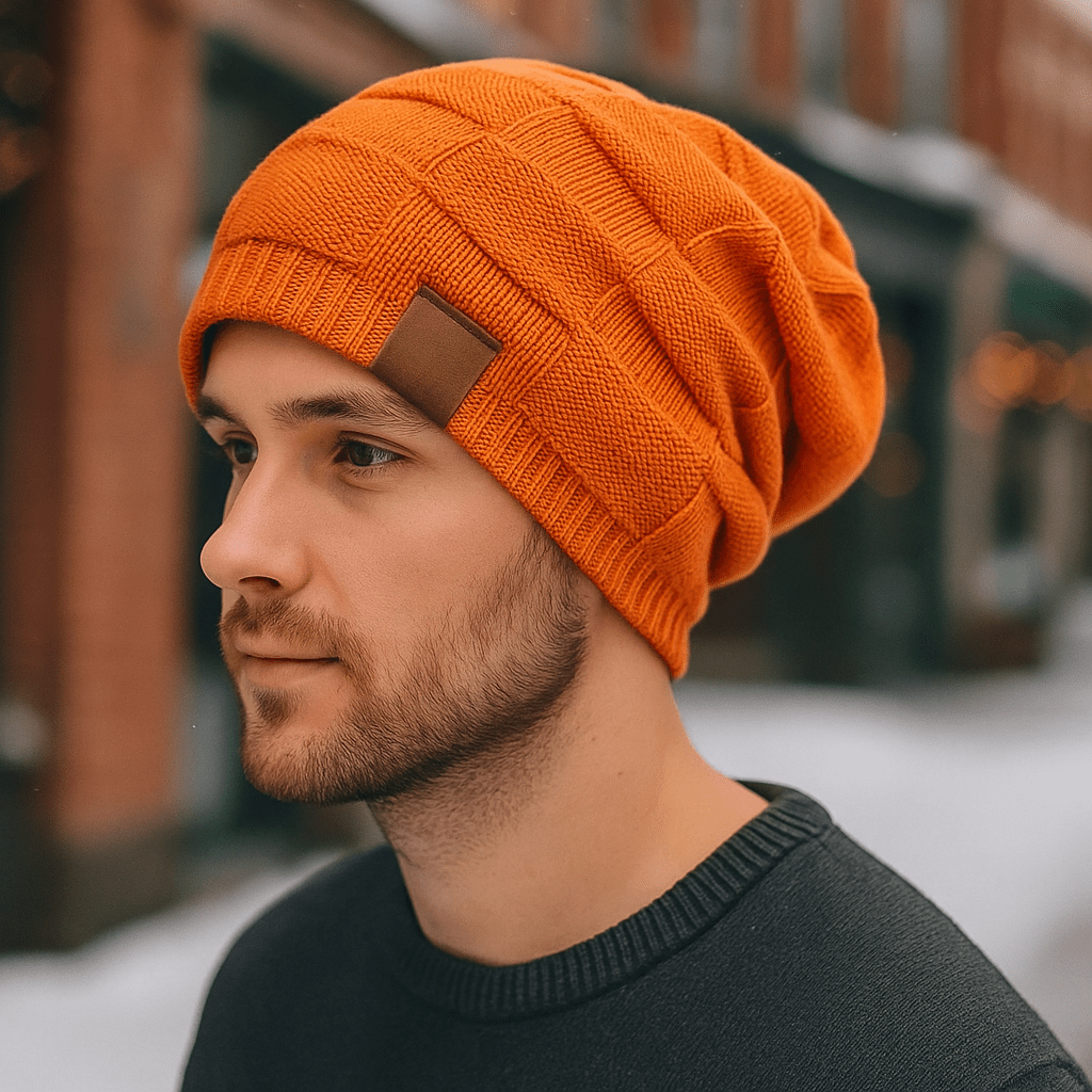Unisex Thermomütze mit Strickeffekt - Mevall