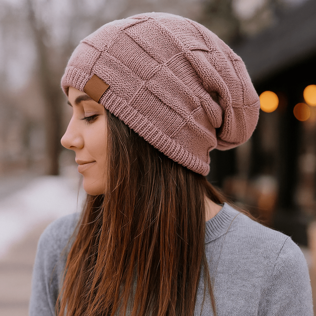 Unisex Thermomütze mit Strickeffekt - Mevall