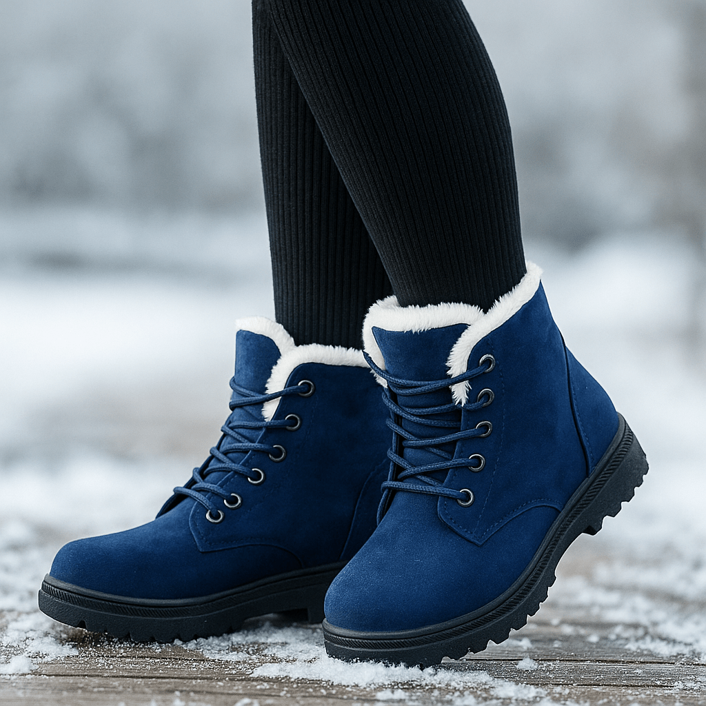 Damen-Stiefeletten mit Plüsch-Effekt - Lirenne