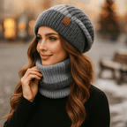 Weiche Wintermütze und Schal für Damen - Alvyn