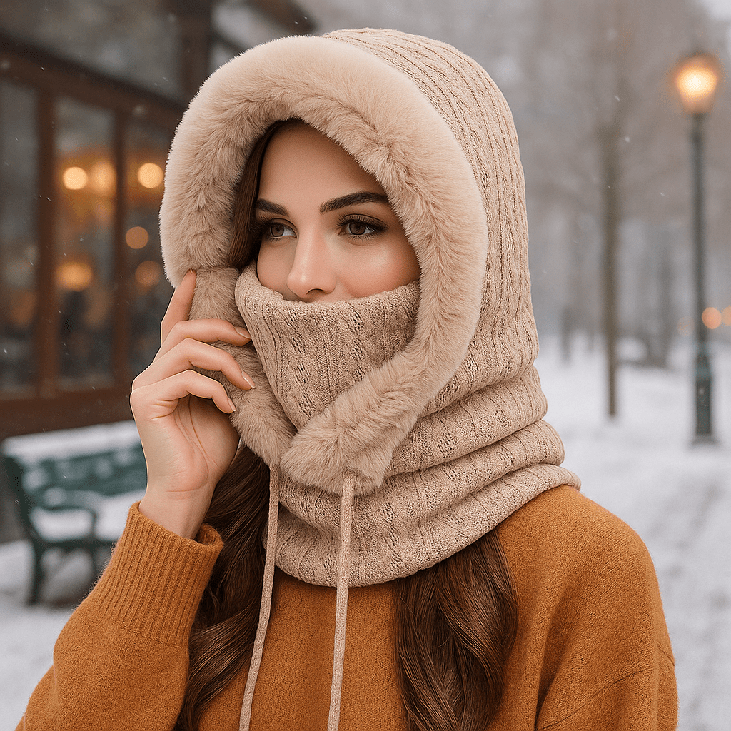 Kapuzenschal für Frauen Winterschal - Elrian