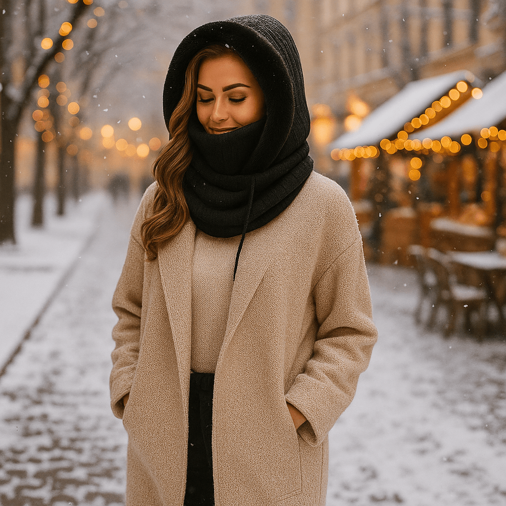 Kapuzenschal für Frauen Winterschal - Elrian