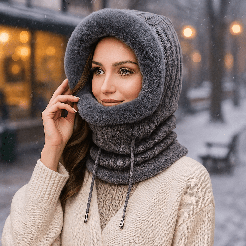 Kapuzenschal für Frauen Winterschal - Elrian