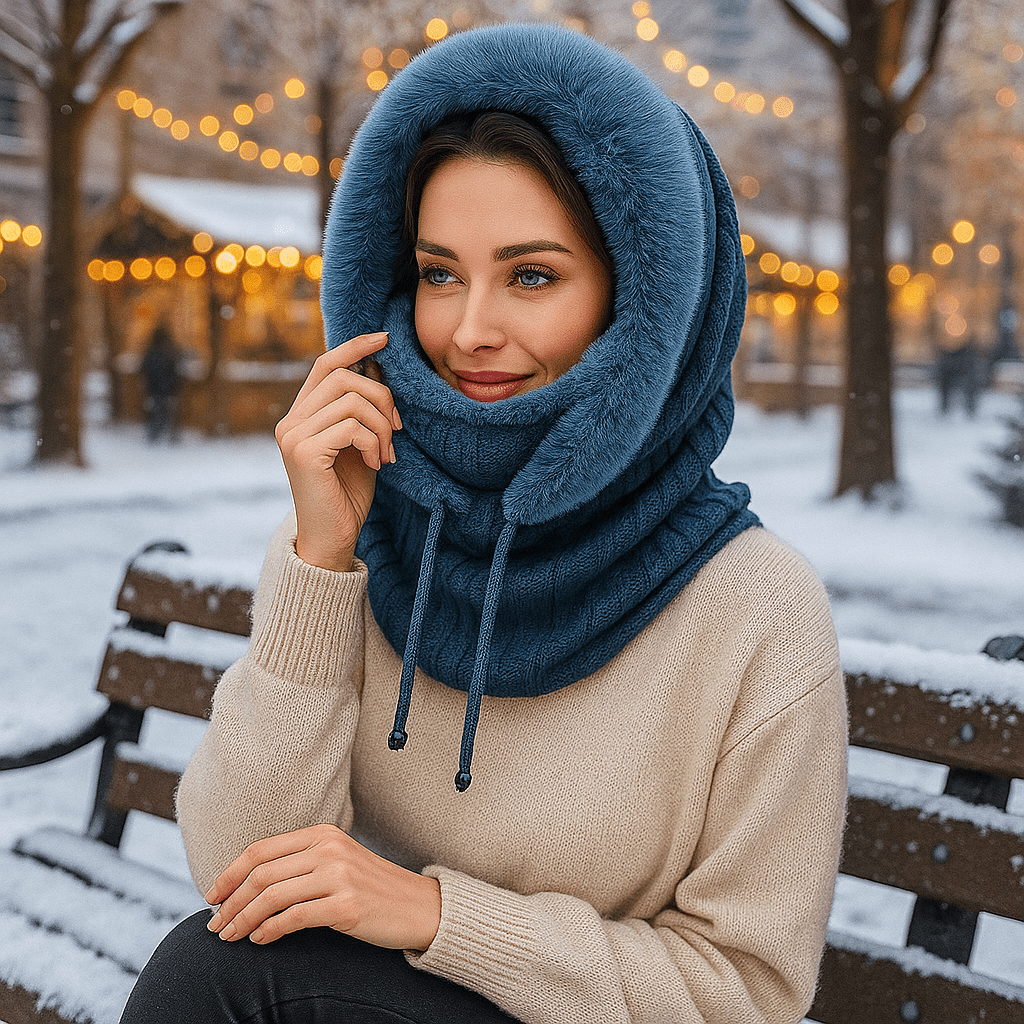 Kapuzenschal für Frauen Winterschal - Elrian