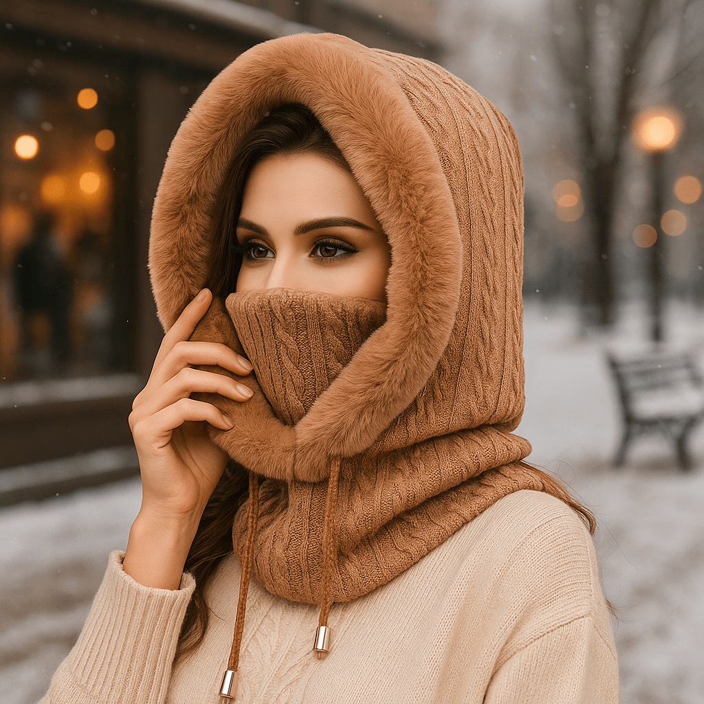 Kapuzenschal für Frauen Winterschal - Elrian