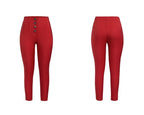 Peggy - Lässige, lockere Hose mit hoher Taille