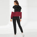Samantha - Zweiteiliger Kapuzenpullover mit Reißverschluss und Trainingshose