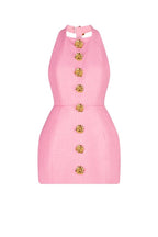 Rebecca - Rückenfreies Mini-Halterkleid