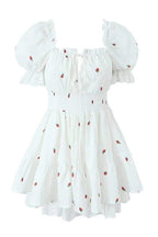 Rebecca - Mini-Print-Kleid mit Puffärmeln