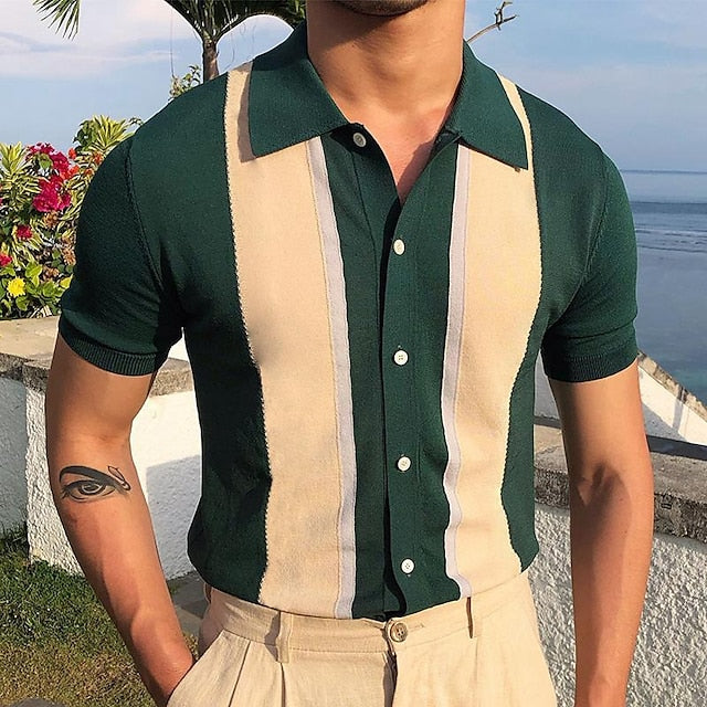 Emilio – Stilvolles Strickhemd für Herren leicht und elegant