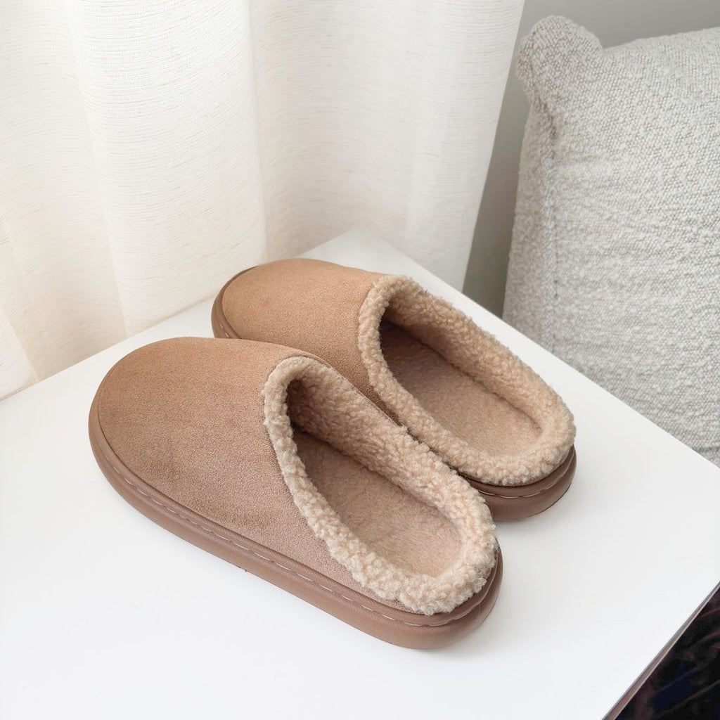 Damen-Stoffpantoffeln mit flauschigem Futter - Yrsa