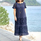 Sarah - Geblümtes Kleid mit Spitze