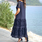 Sarah - Geblümtes Kleid mit Spitze