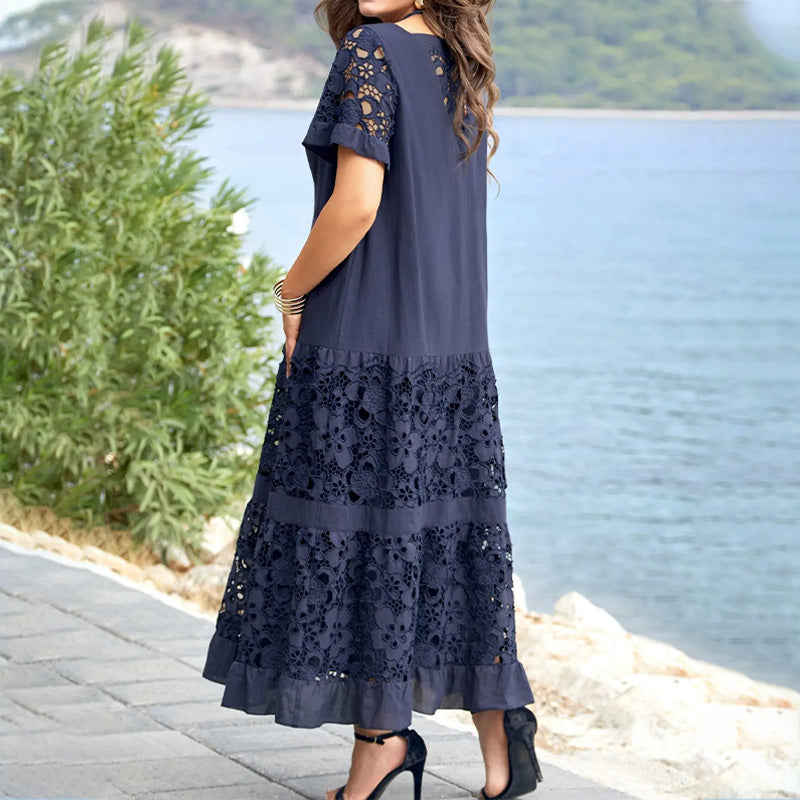 Sarah - Geblümtes Kleid mit Spitze