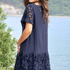 Sarah - Geblümtes Kleid mit Spitze