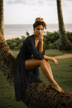 Ocean Chic - Button-up-Strandkleid aus Baumwolle