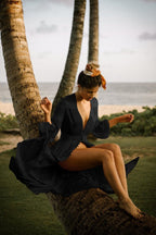 Ocean Chic - Button-up-Strandkleid aus Baumwolle