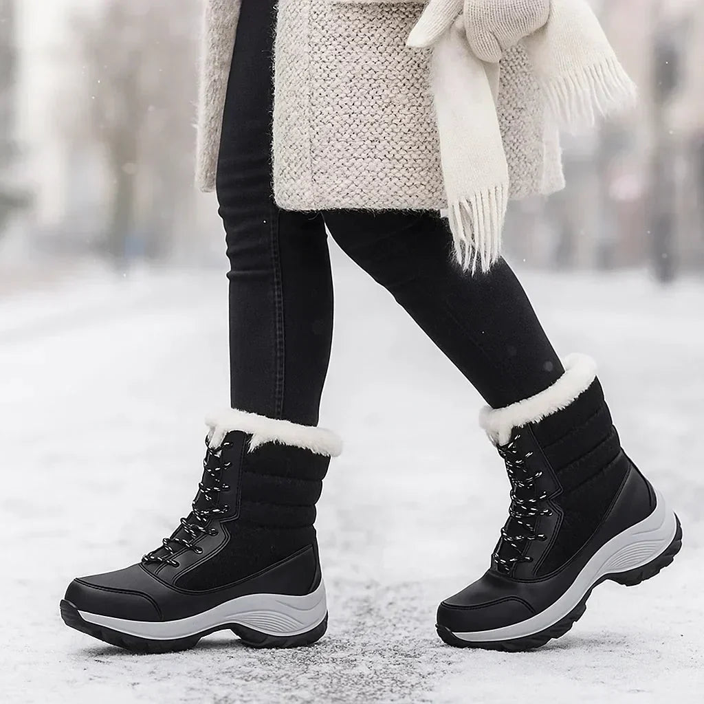 Damenstiefel mit dicken Sohlen - Rinhoa