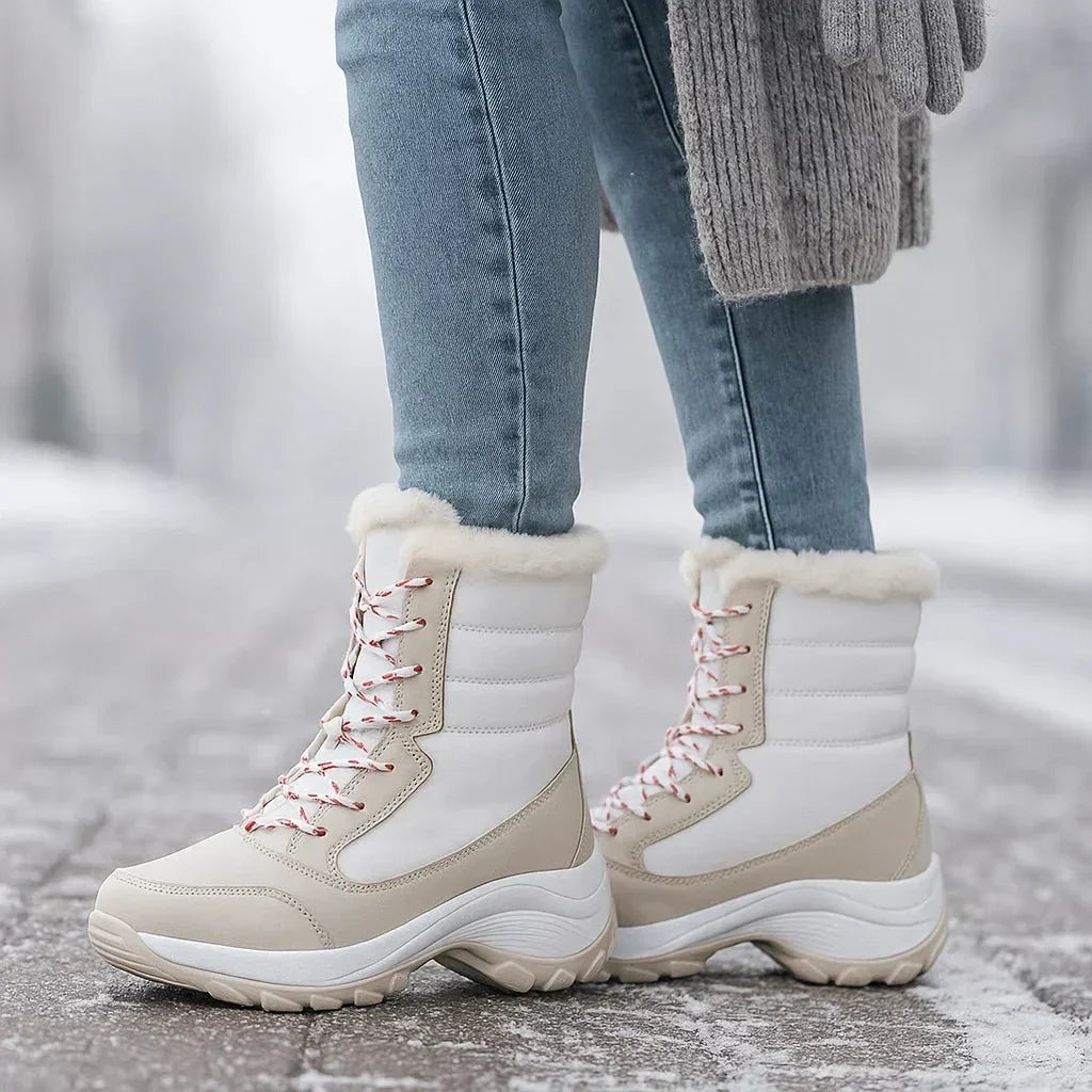 Damenstiefel mit dicken Sohlen - Rinhoa