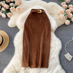 Cordrock mit Seitenschlitz und hoher Taille, elegant und raffiniert - Arabella