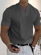 Enges Fitness-T-Shirt mit V-Ausschnitt für Männer