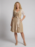 Dirndl-Kleid für Damen mit Schnürung und bestickter Schürze – Griechenland