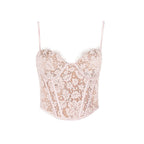 Olivia - Vintage-Korsett-Top aus Spitze und Satin