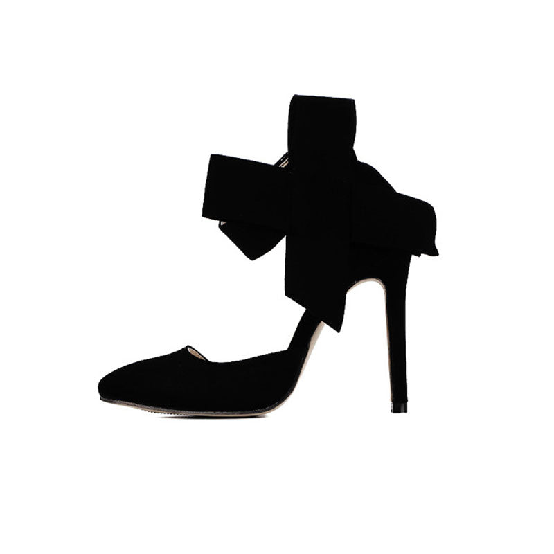 Hanna - Vintage Wildleder Stiletto Heels mit spitzer Zehe und Knöchelriemen