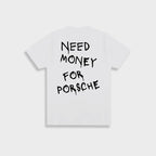 Marlon - Herren Vintage 'Need Money For Porsche' Baumwoll-T-Shirt