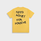 Marlon - Herren Vintage 'Need Money For Porsche' Baumwoll-T-Shirt